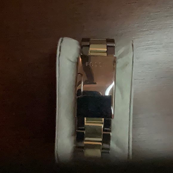 Unisex Dark Grey and Gold Fossil Watch - Picture 2 of 8